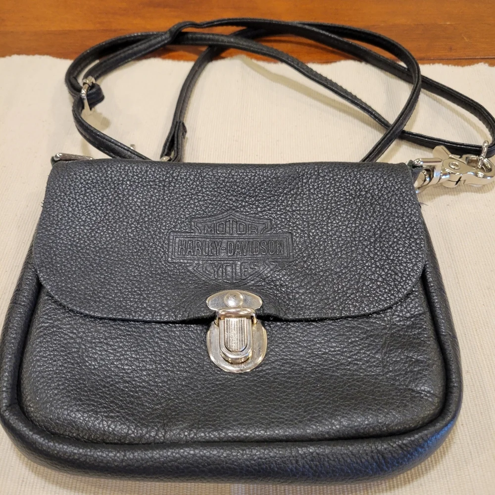 πEUC~ HARLEY-DAVIDSON CROSSBODY BAG - Picture 1 of 11